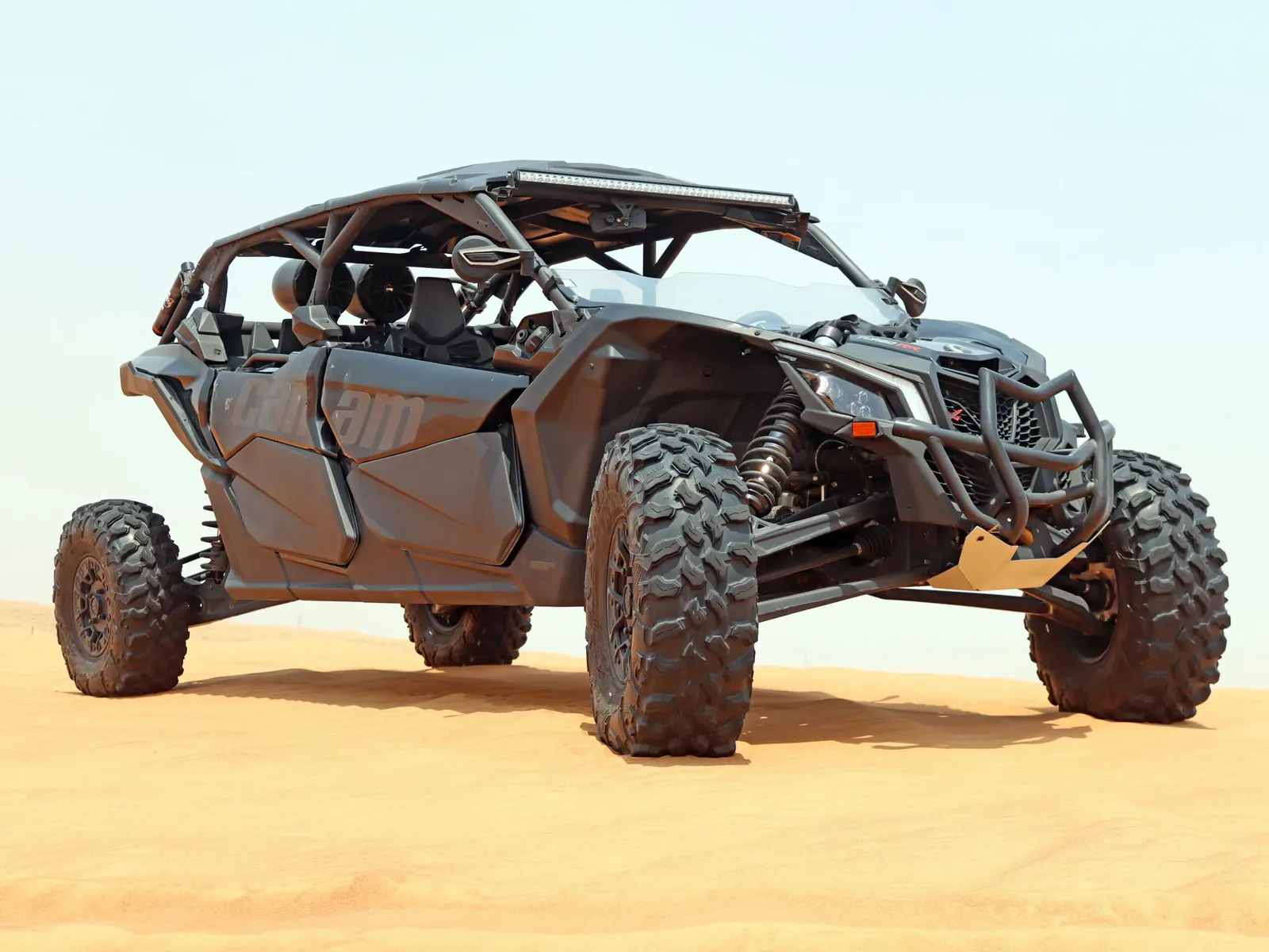 Can-Am Maverick X3 Turbo dune buggy ready for a Dubai desert route
